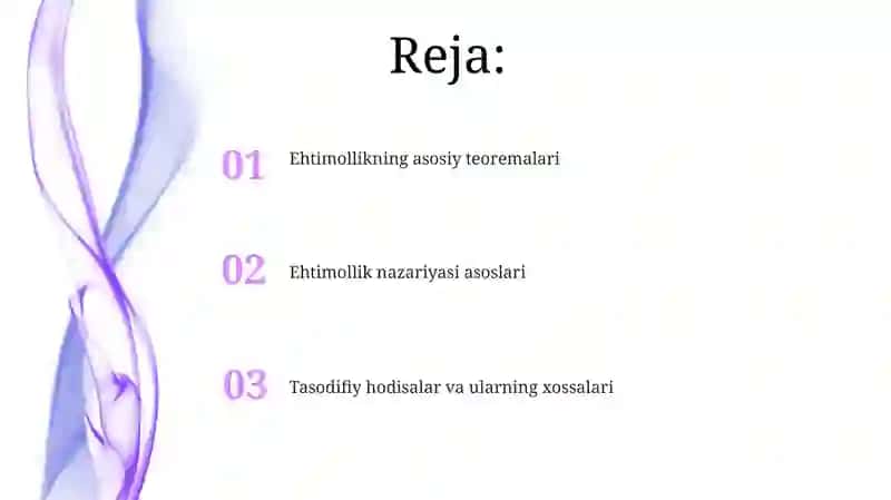 Tasodifiy hodisalar 2
