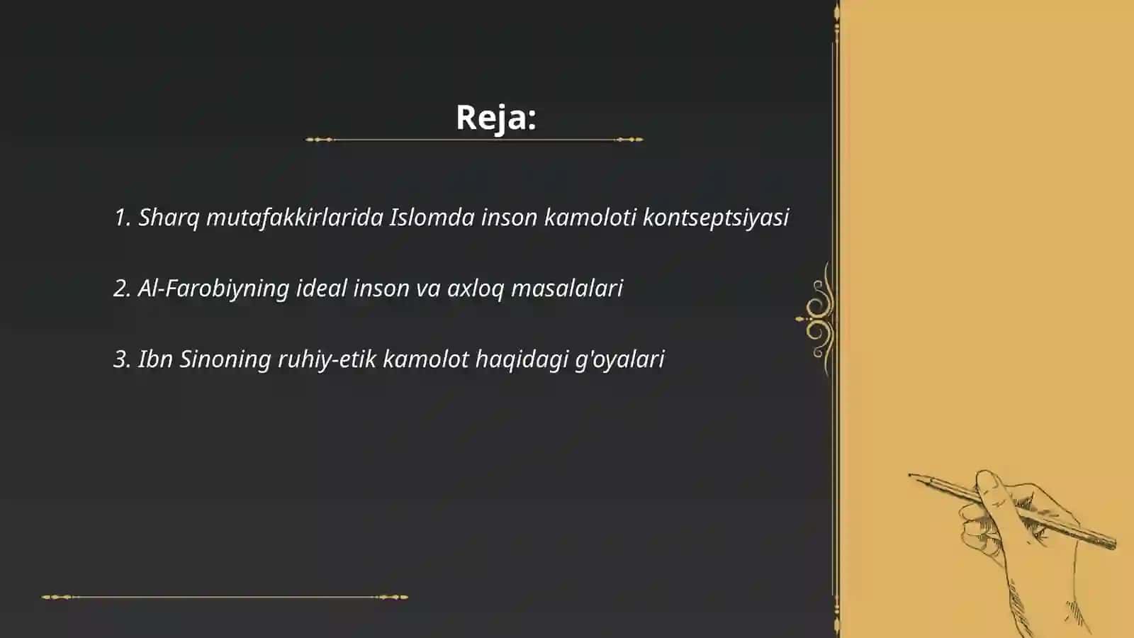 Sharq mutaffakkirlarining Islom dinining inson kamolotiga ta'siri haqidagi g'oyalari 2