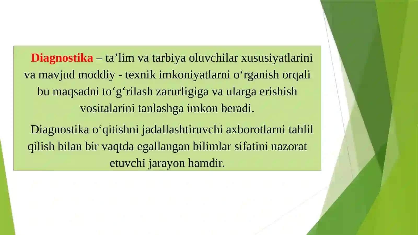 Pedagogik diagnostika va diagnostikalash 2