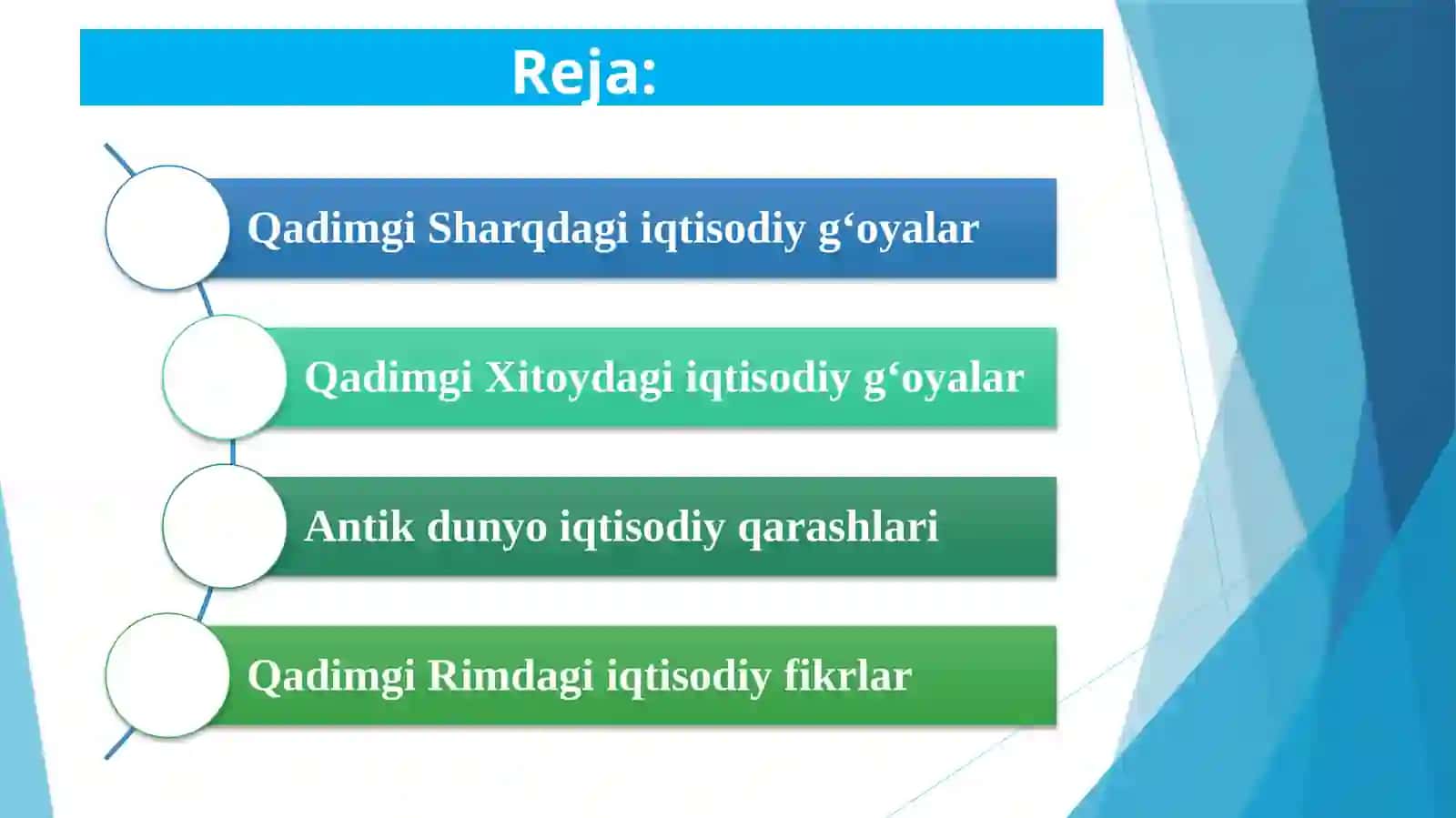 Qadimgi dunyo iqtisodiy g'oyalari 2