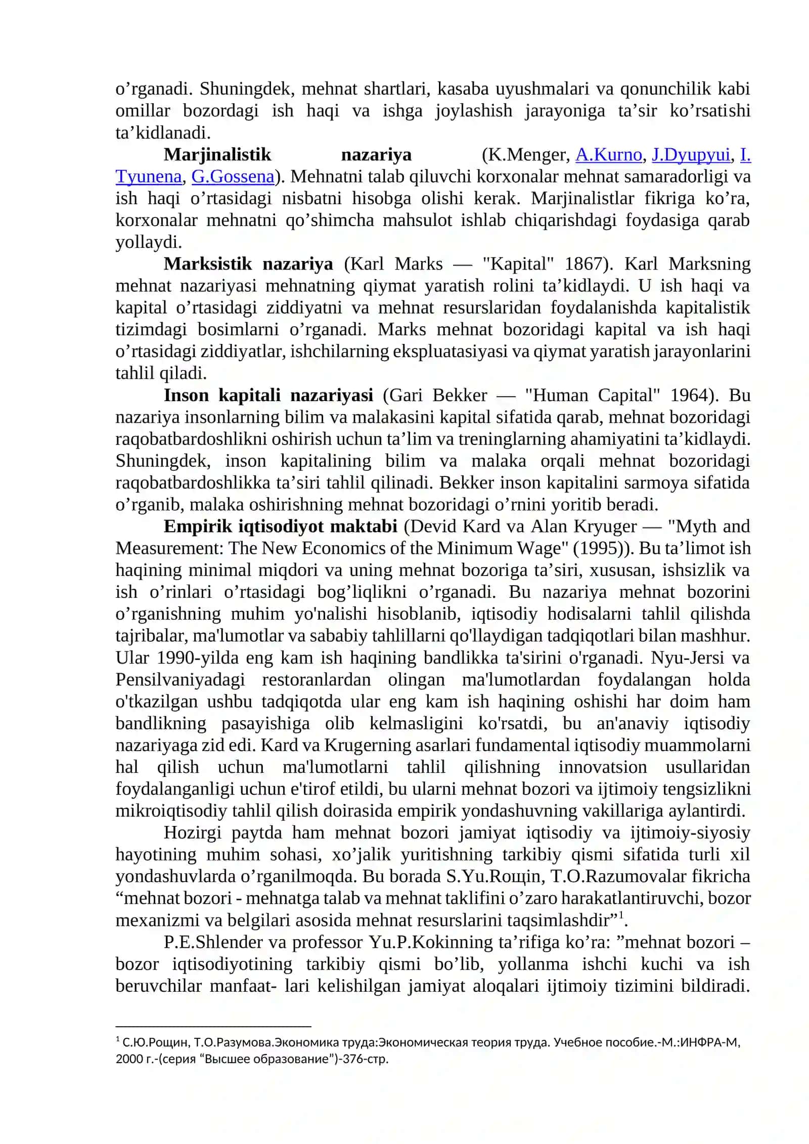Mehnat bozorini tushunish 2
