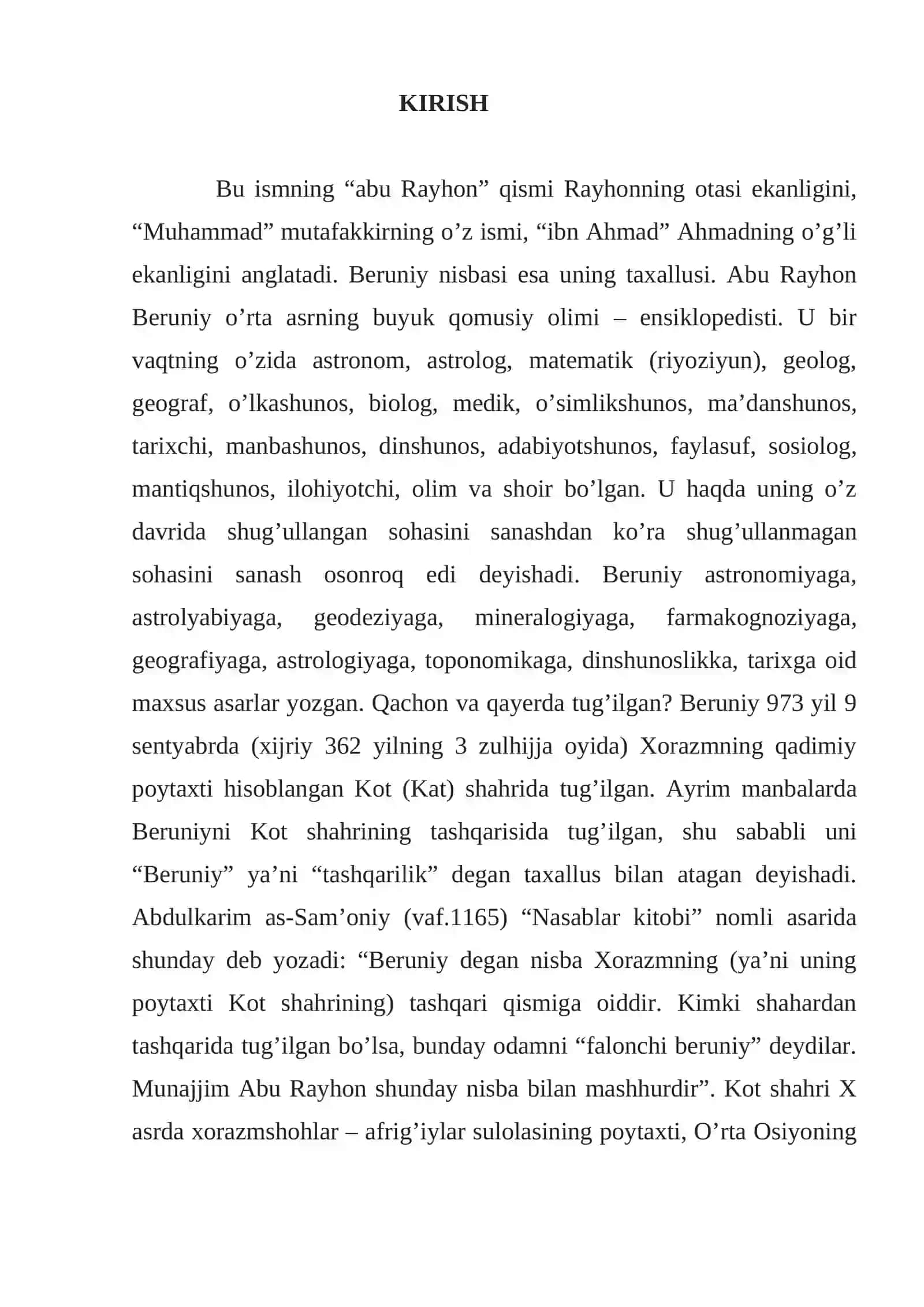 Abu Rayhon Beruniy Hayoti va Faoliyati 2