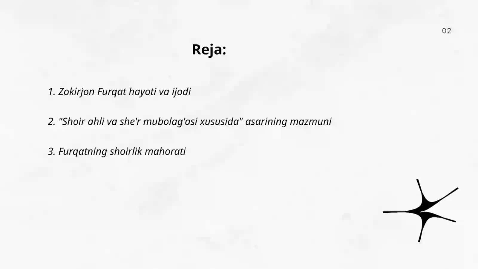 "Shoir ahli va she'r mubolag'asi xususida" asarini o'rganish 2