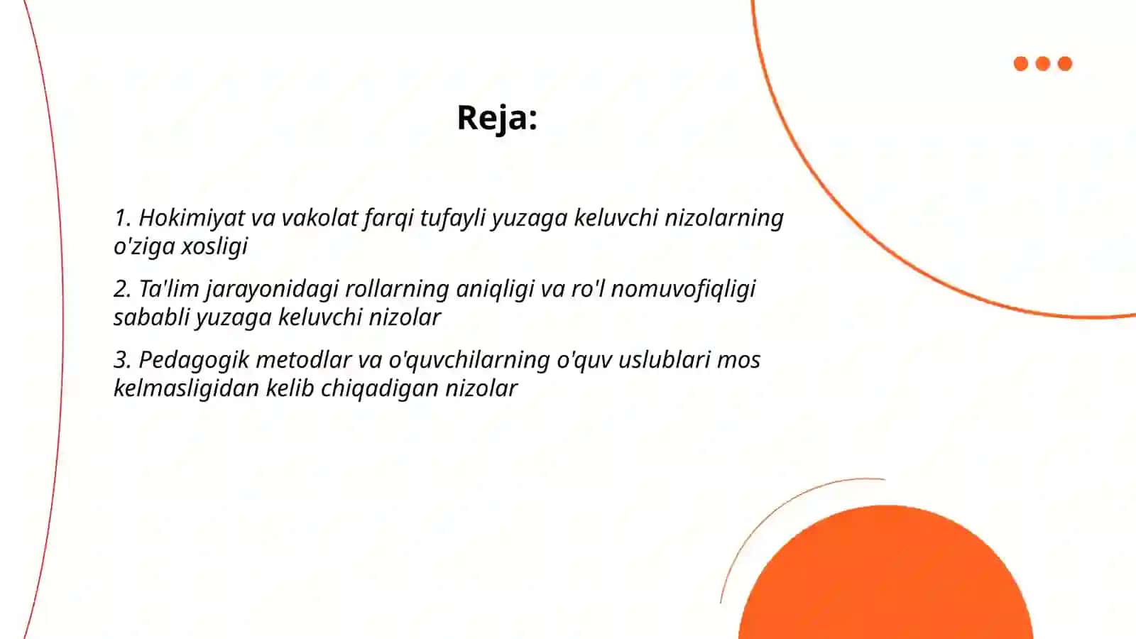 O'qituvchi va o'quvchilar o'rtasidagi nizolarning o'ziga xos xususiyatlari 2