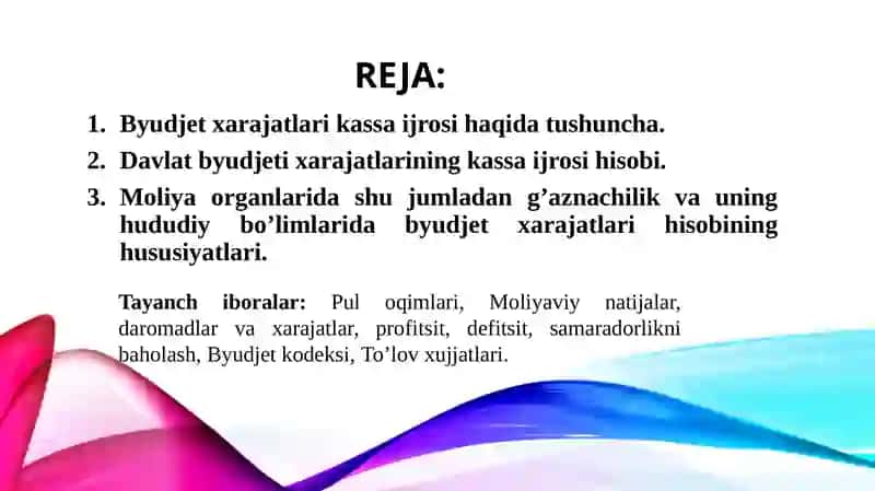 Davlat byudjeti xarajatlari ijrosi hisobi 2