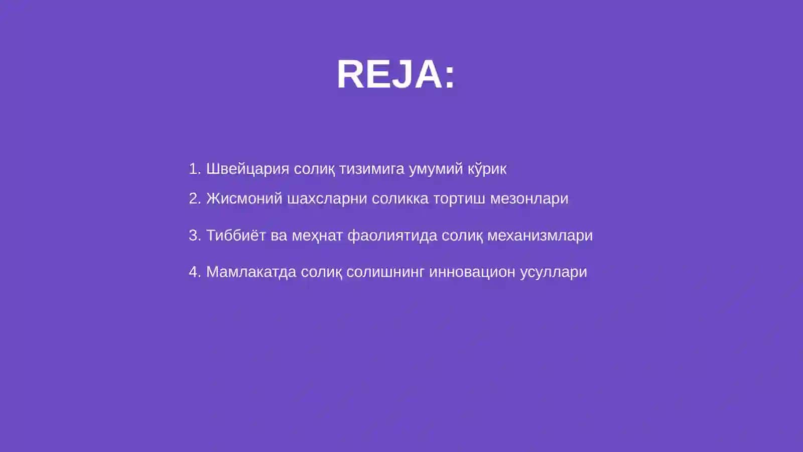 Швейцария солик тизимида жисмоний шахсларни соликка тортиш механизми 2