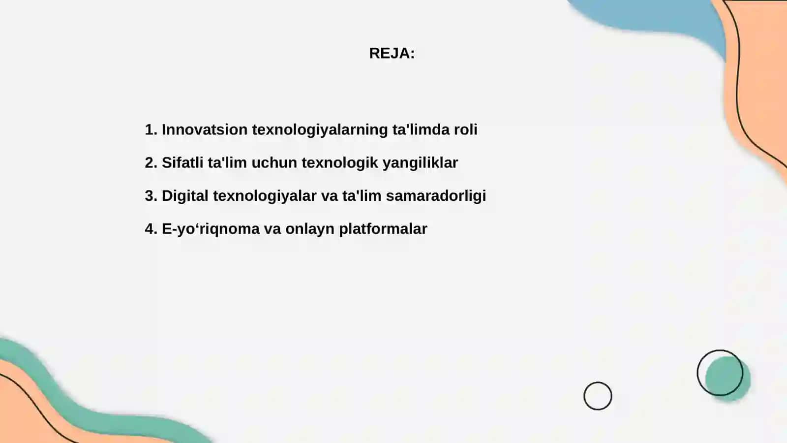 Innovatsion texnologiyalar ta'lim sifatini oshirish manbai sifatida 2