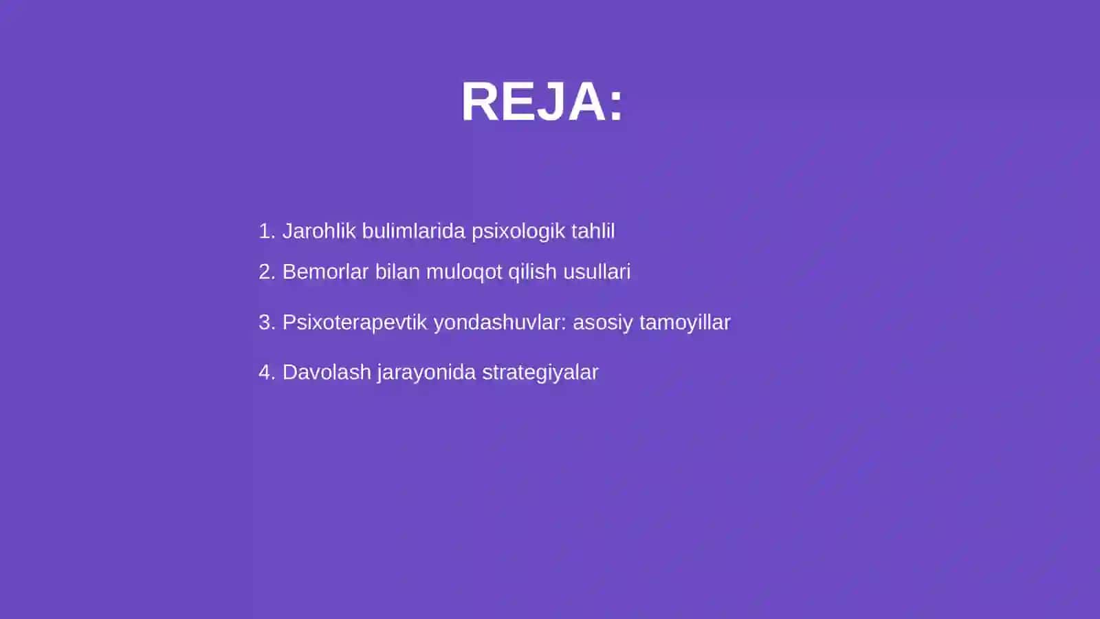 Jarohlik bulimlaridagi bemorlar bilan munosabatda bulish psixalogiyasi 2
