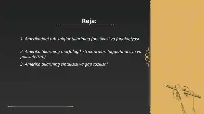 Amerika deskriptiv lingvistikasi 2