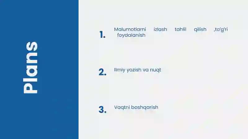Akademik koʻnikmalar va kasbiy komtentlik faniga kirish 2