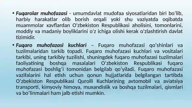 Fuqaro muhofazasi tibbiyot xizmati, vazifasi, tashkiliy tamoyillari. 2