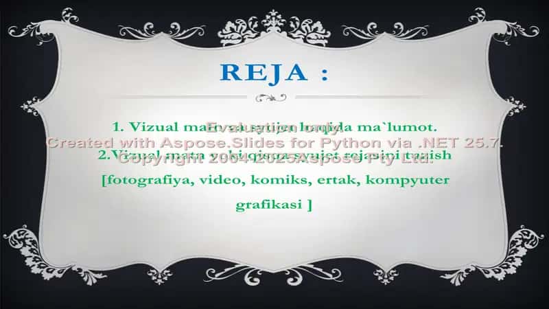 vizual matn yoki qisqa syujet rejasini tuzish 2