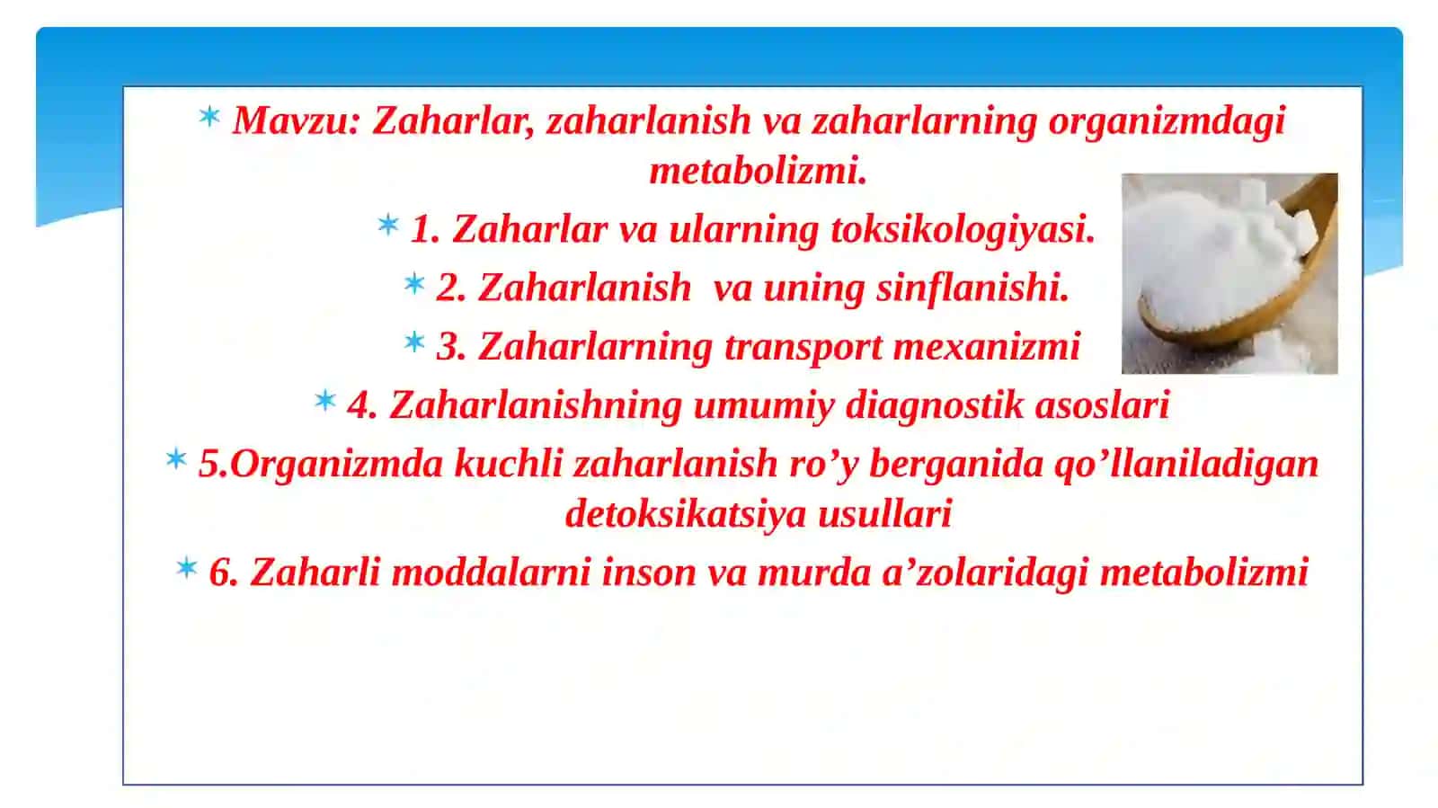 Zaharlar, zaharlanish va zaharlarning organizmdagi metabolizmi 2