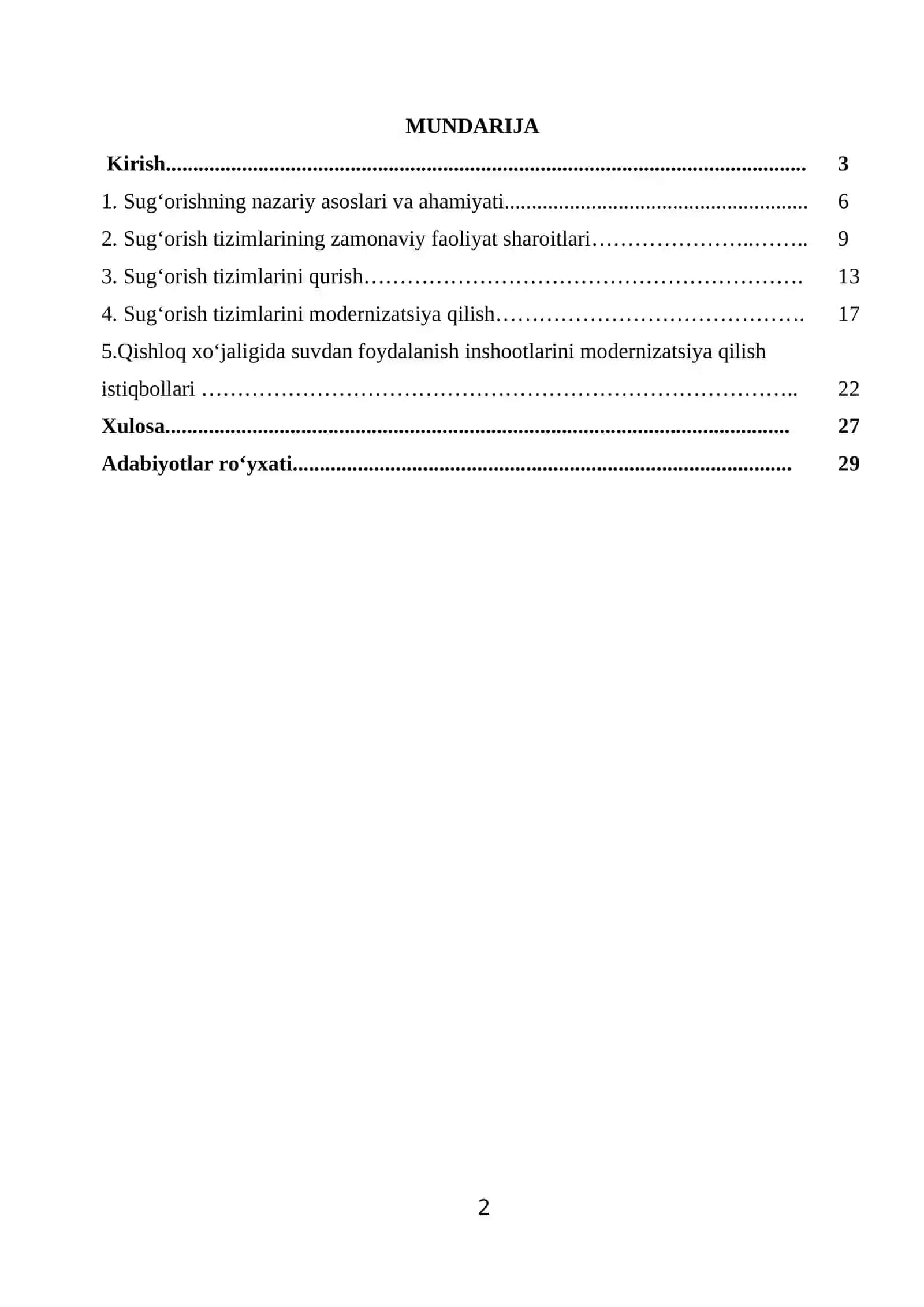 Qishloq xo‘jaligi iqtisodiyoti fanidan Kurs ishi 2