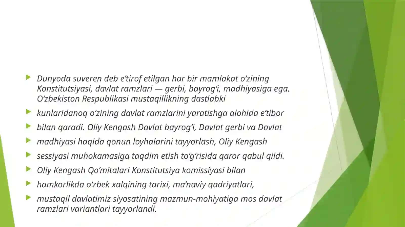 O‘zbekiston Respublikasining Konstitutsiyasi 2