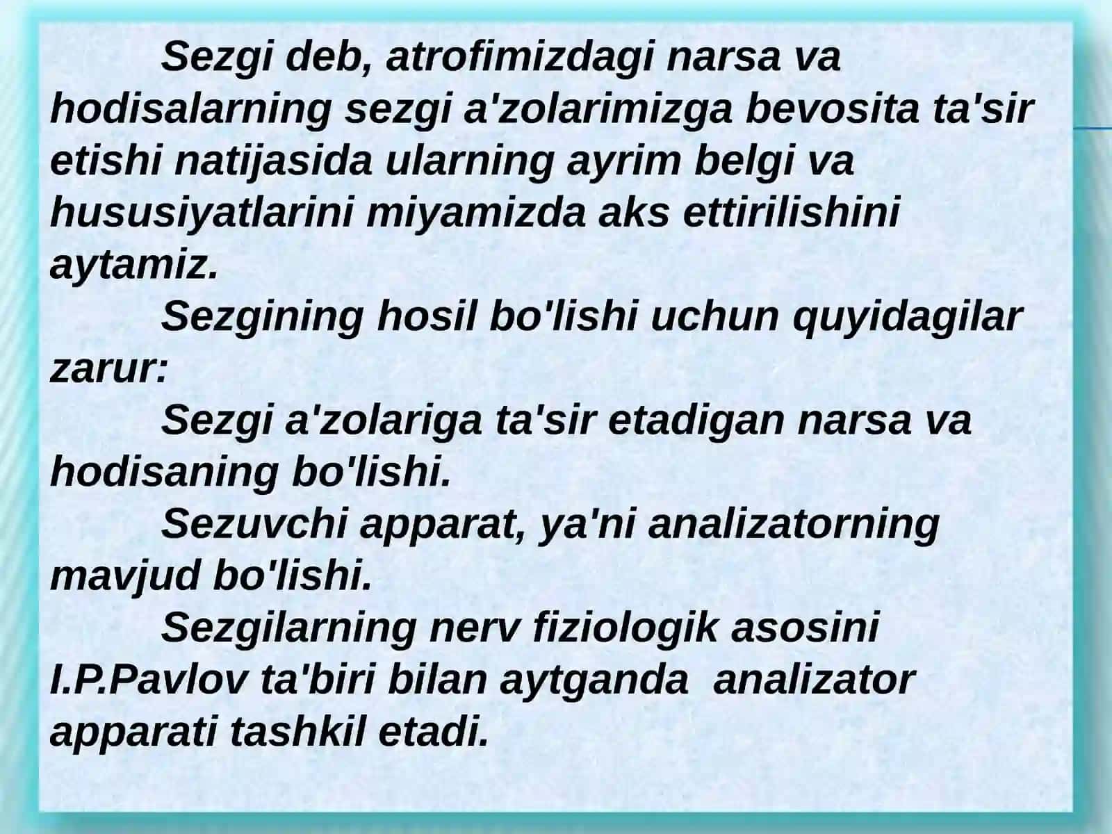 Insontanasining kinestatik sezgisi 2
