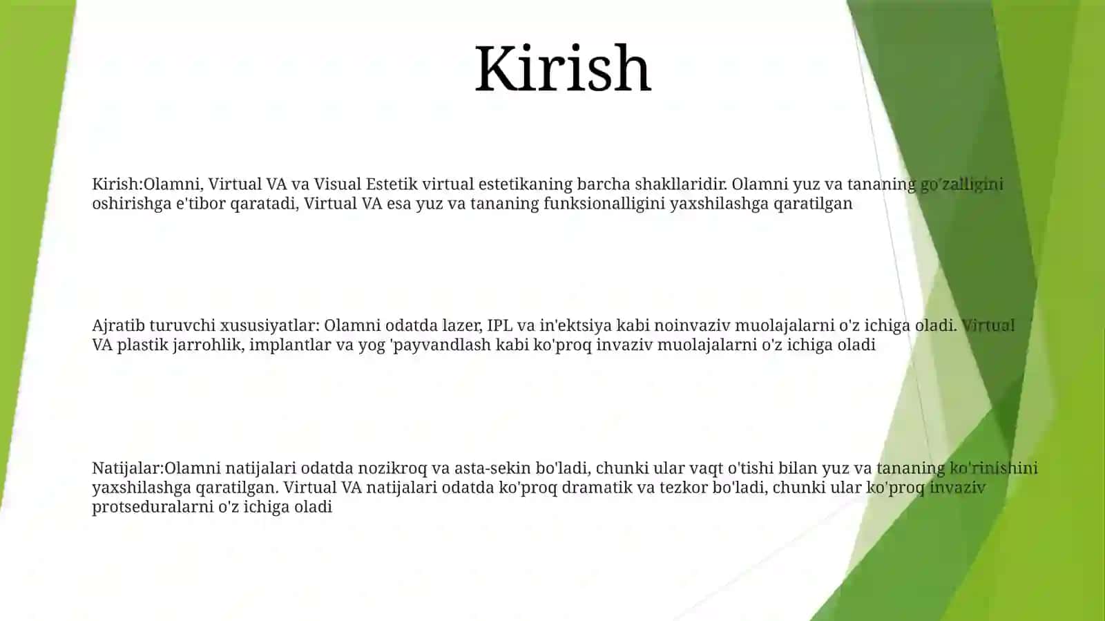 Virtual Va Visual Estetik Idrok Etish 2