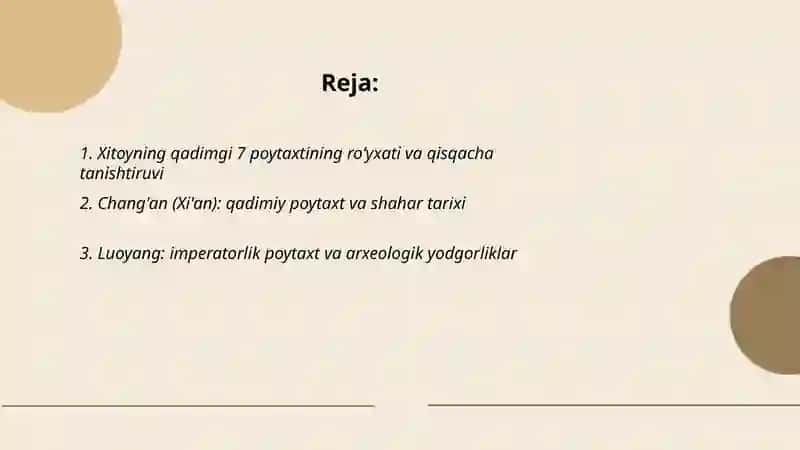 Xitoyning qadimgi 7 poytaxti va zamonaviy Xitoyning asosiy shaharlari 2