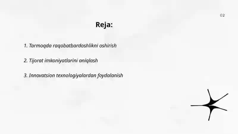 Tarmoqda ustunlikka erishish shartlari 2