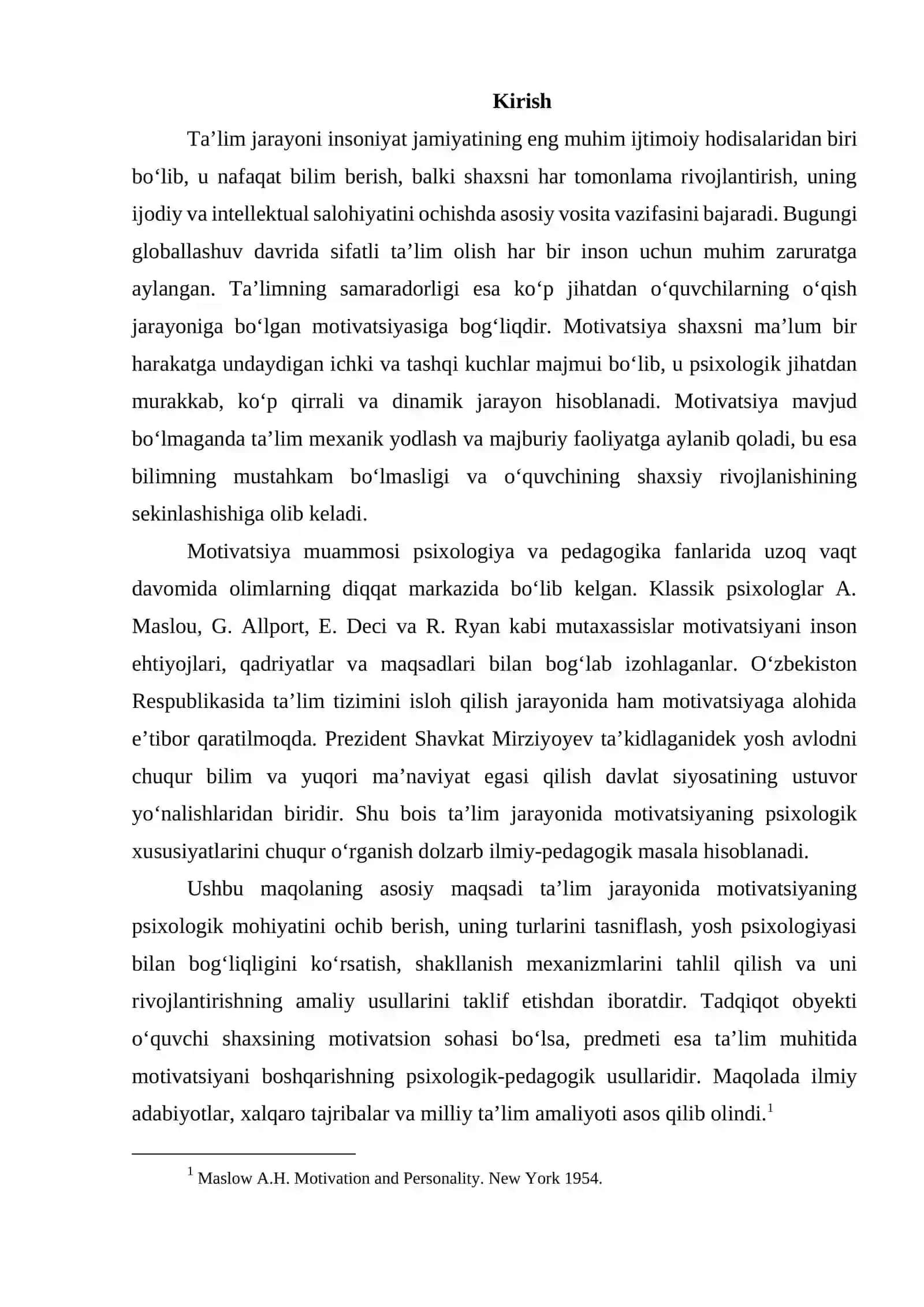 Ta'lim jarayonida motivatsiya va uning psixologik xususiyatlari 2