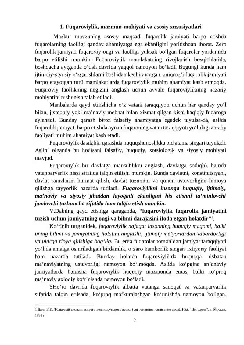 Fuqaroviylik va faol fuqarolik pozitsiyasini shakllantirish 2
