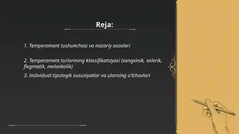 Shaxsning individual tipologik xususiyatlari va temperament 2