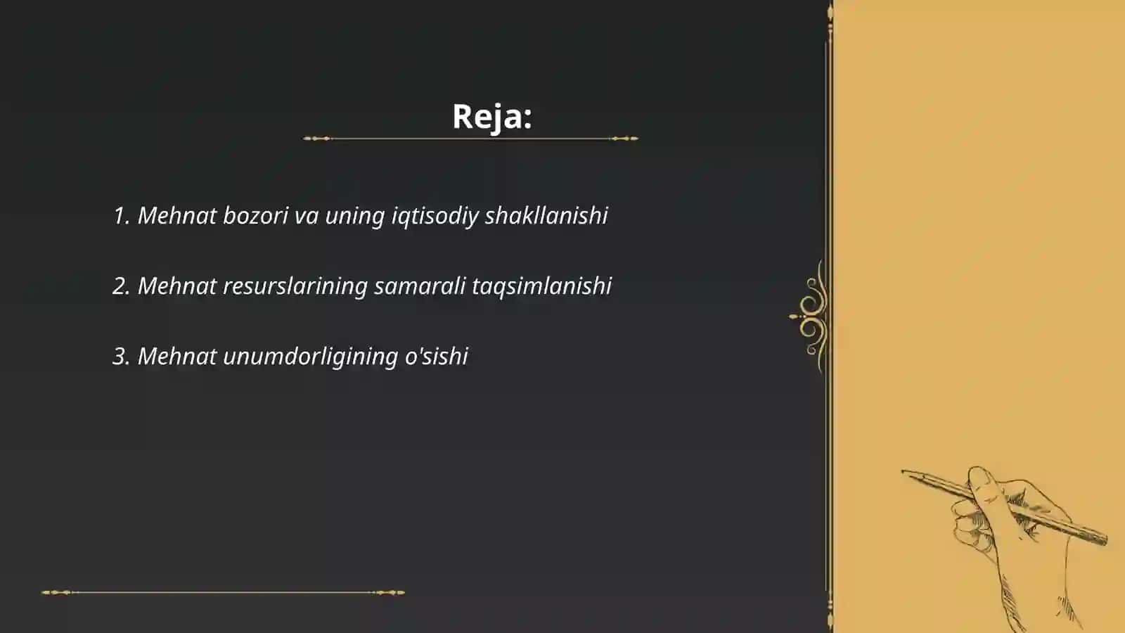 Mehnat iqtisodiyoti shakllanishi va rivojlanishi 2
