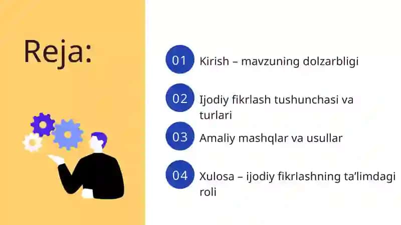 Ijodiy fikrlashni rivojlantirish 2