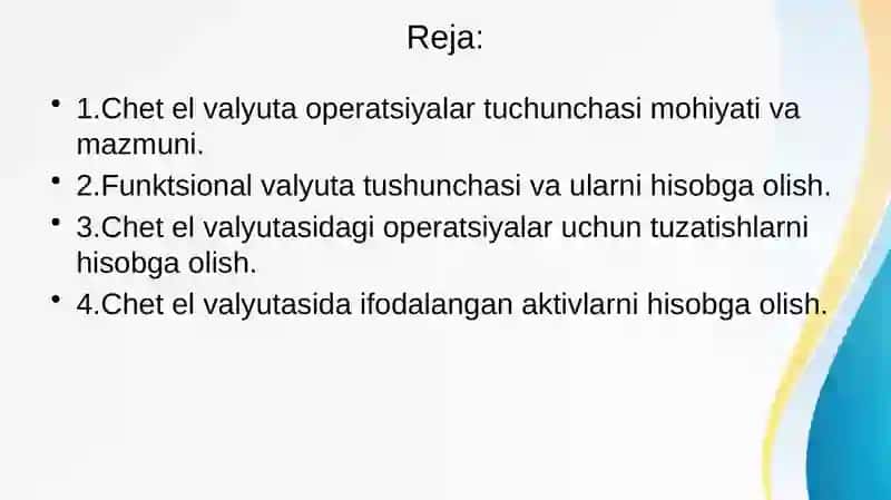 Moliyaviy hisobotda chet el valyutasidagi operatsiyalar hisobi 2