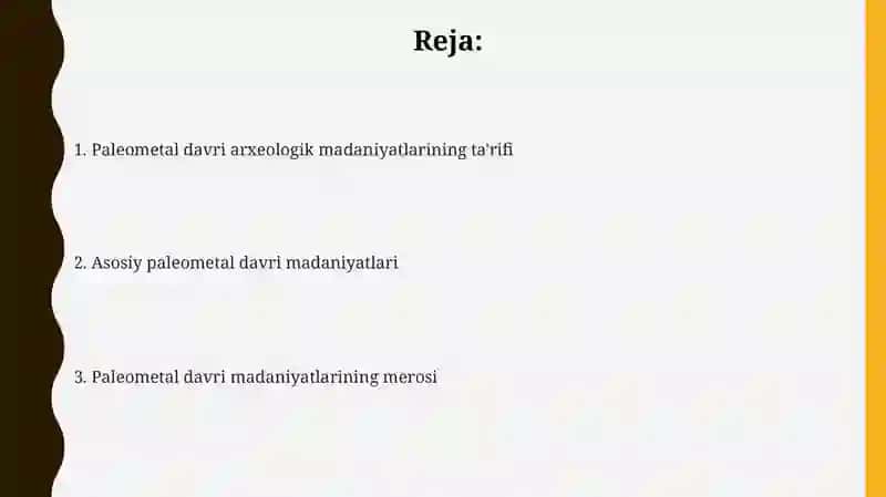 Paleometall davri arxeologik madaniyatlar 2