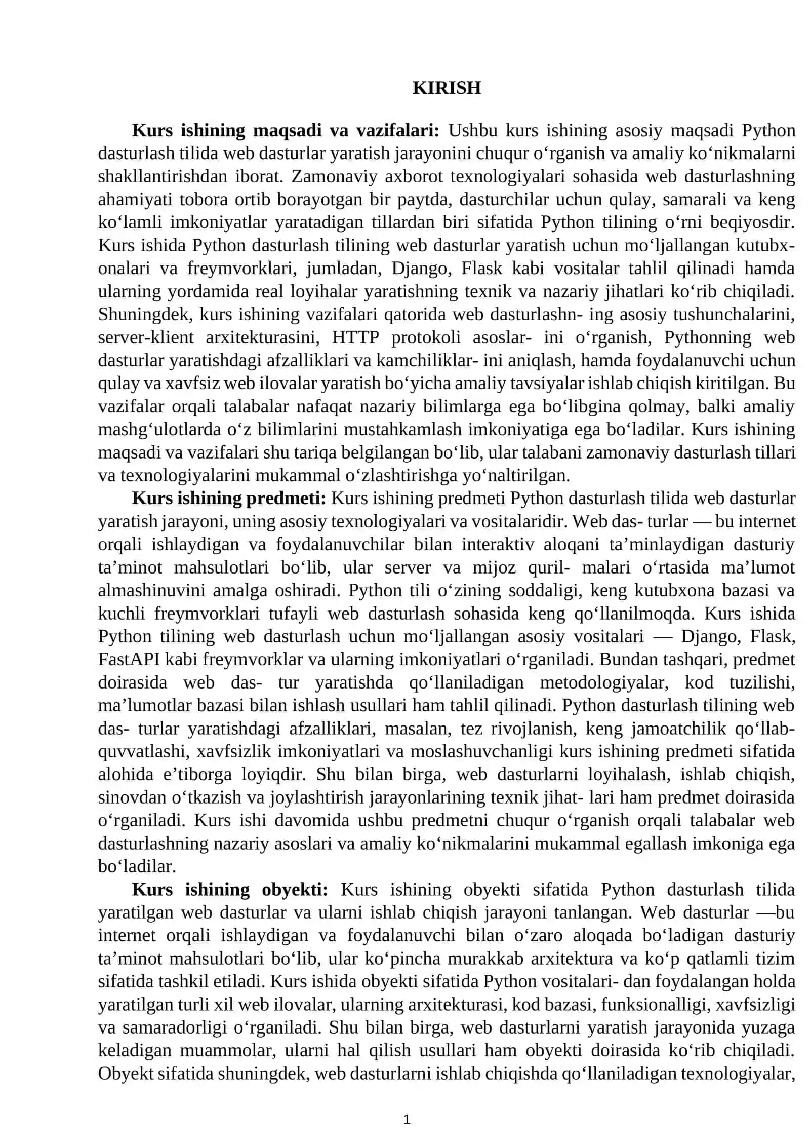 Python dasturlash tilida web dasturlar tuzish 2