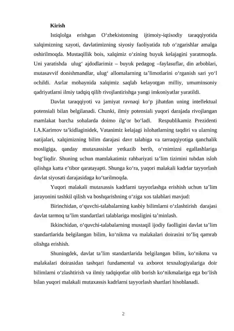 Maktabgacha taʼlimda ijodiy ishlarni tashkil qilish va uni boshqarish turlari 2