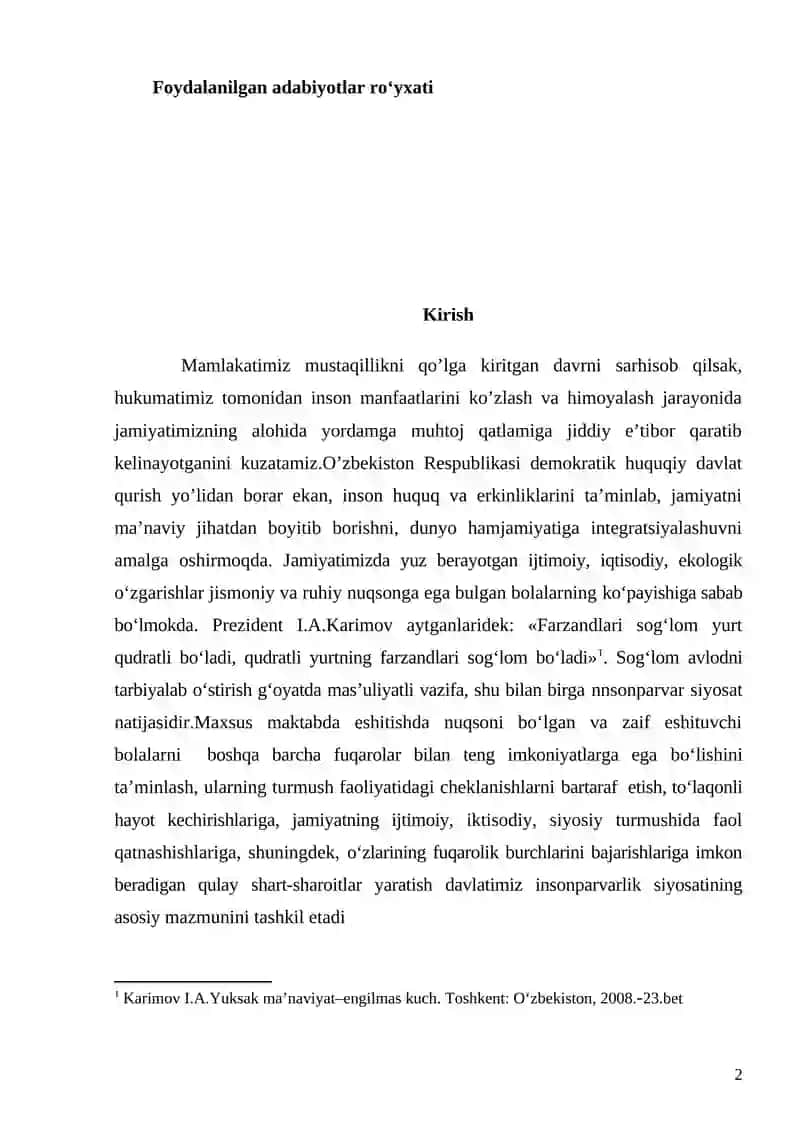 Eshitishida nuqsoni Bo‘lgan O‘quvchilarni Sensor Hususiyatlarini Eksperemental O‘rganish 2