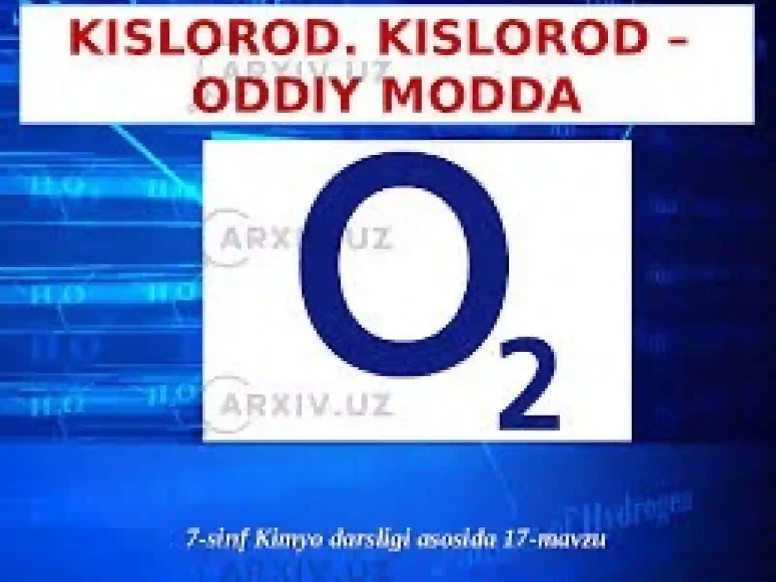 Kislorod Taqdimoti 2