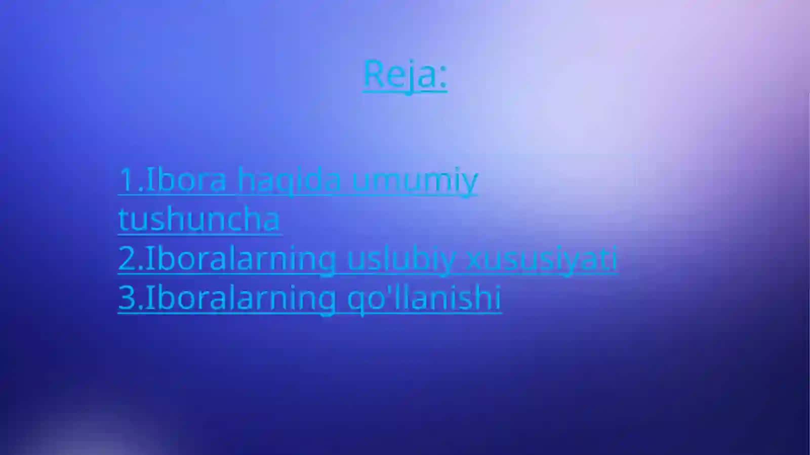 Iboralarning uslubiy xususiyatlari 2