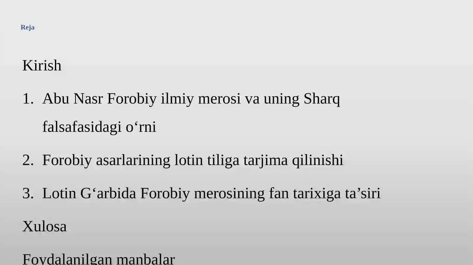 Abu Nasr Forobiyning lotin tiliga tarjima qilingan asarlar va aularning fan tarixi 2
