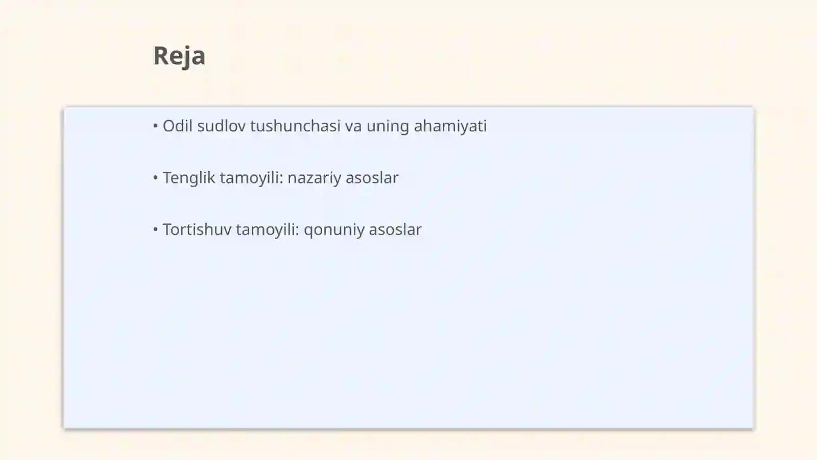 Odil sudlovni amalga oshirishda tenglik va tortishuv tamoyillari 2