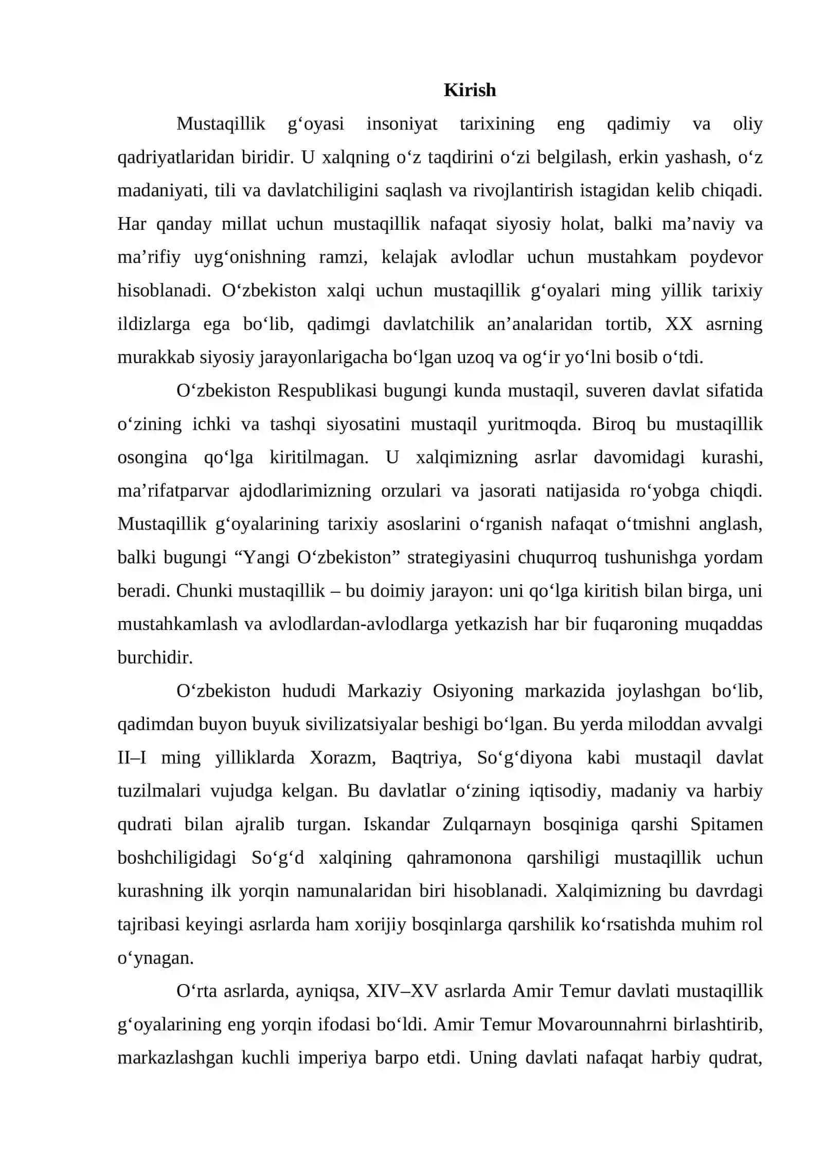 O’zbekistonda mustaqillik g’oyalarining tarixiy asoslari 2