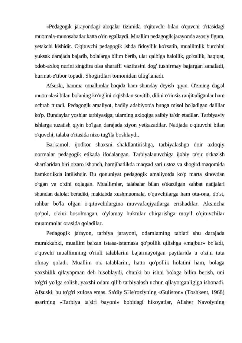 Pedagogik nizolar va ularni bartaraf etish texnologiyasi 2