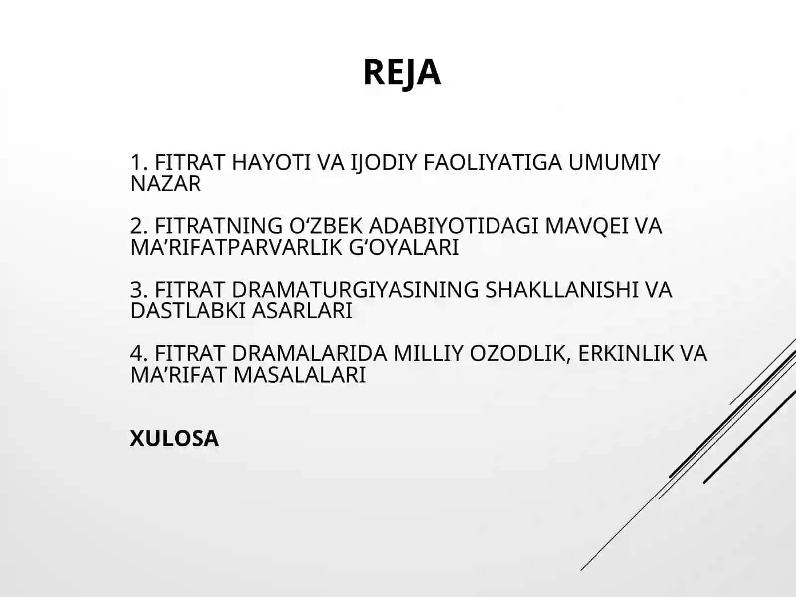 FITRATNING O'ZBEK DRAMATURGIYASIDAGI O'RNI 2