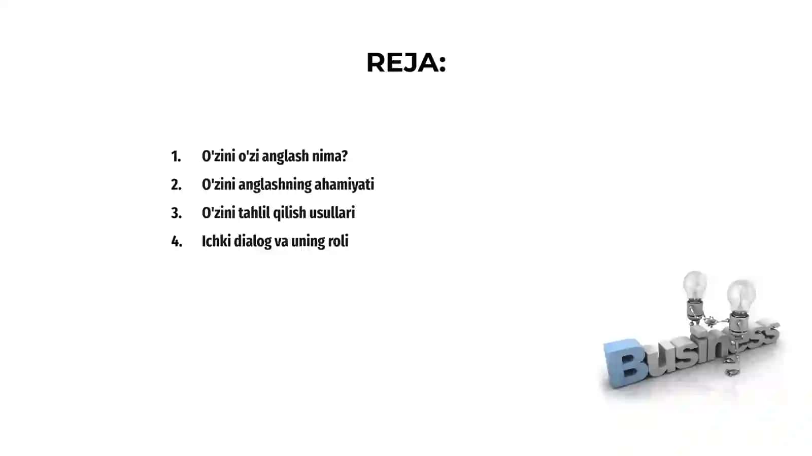 O'zini o'zi anglash psixologiyasi 2