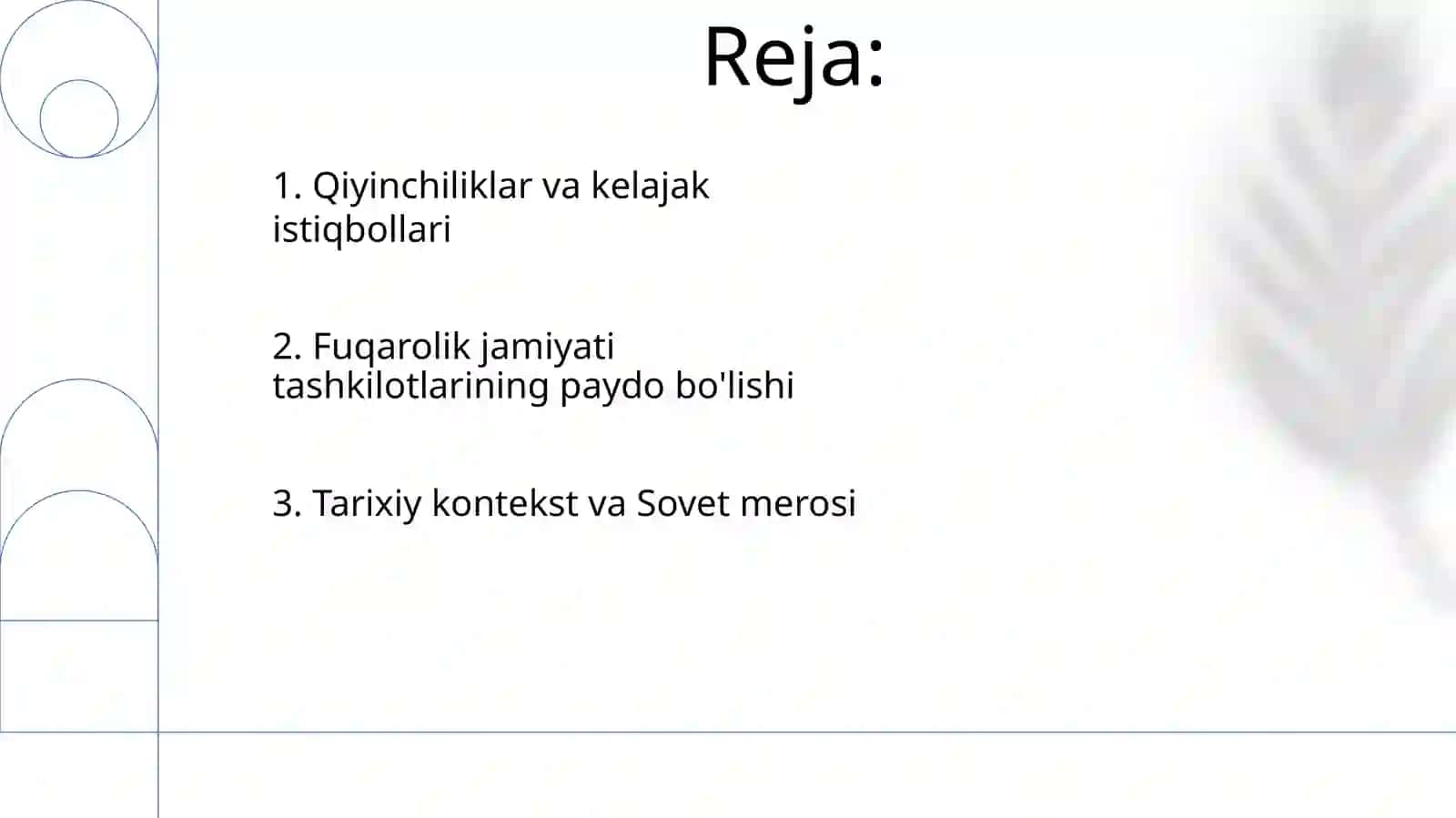 O'zbekistonda demokratik fuqarolik jamiyati asoslarining shakllanishi 2