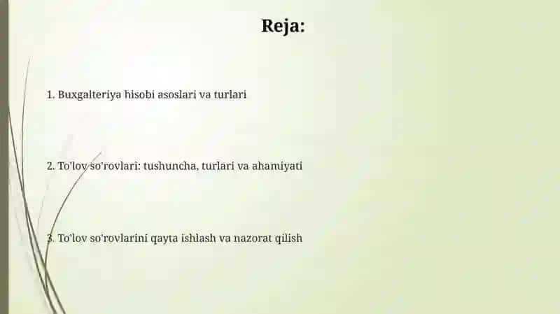 Hisob kitobning asosiy shakllari va turlari to'lov talabnomasi va uning turlari 2