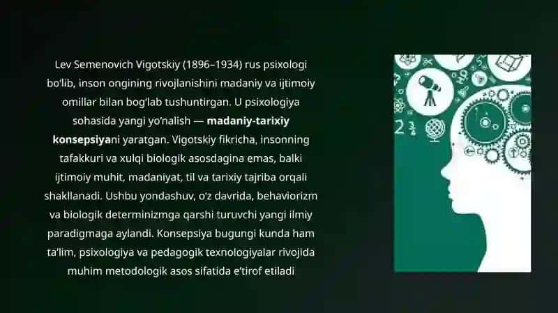 Vigodistkining madaniy tarixiy konsepsiyasi 2