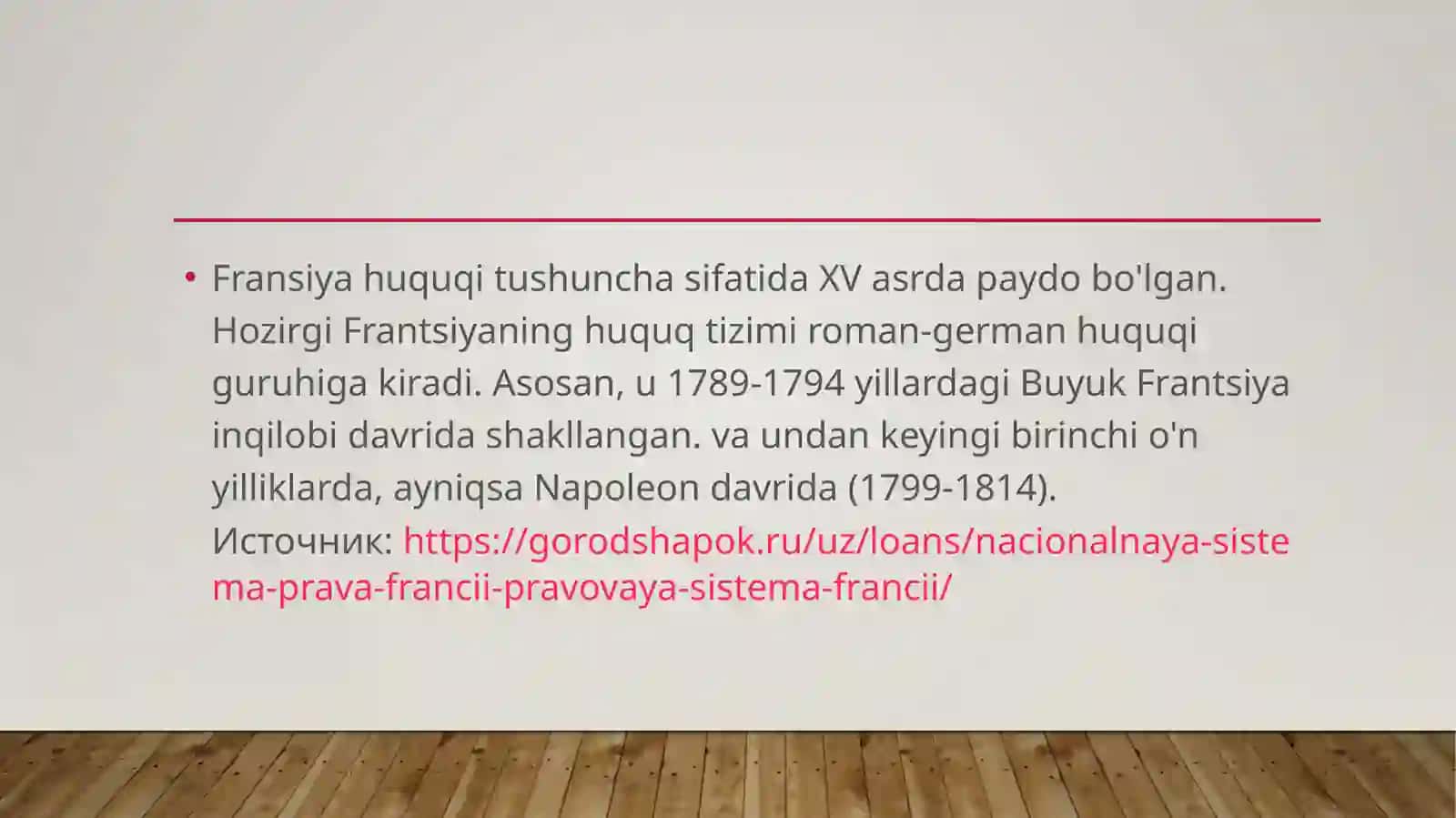 1804 -yilda Fransiya huquqi 2