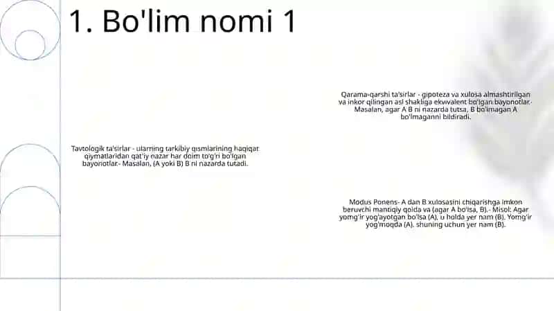 Tushunchalar Ustida Mantiqiy Amallar 2