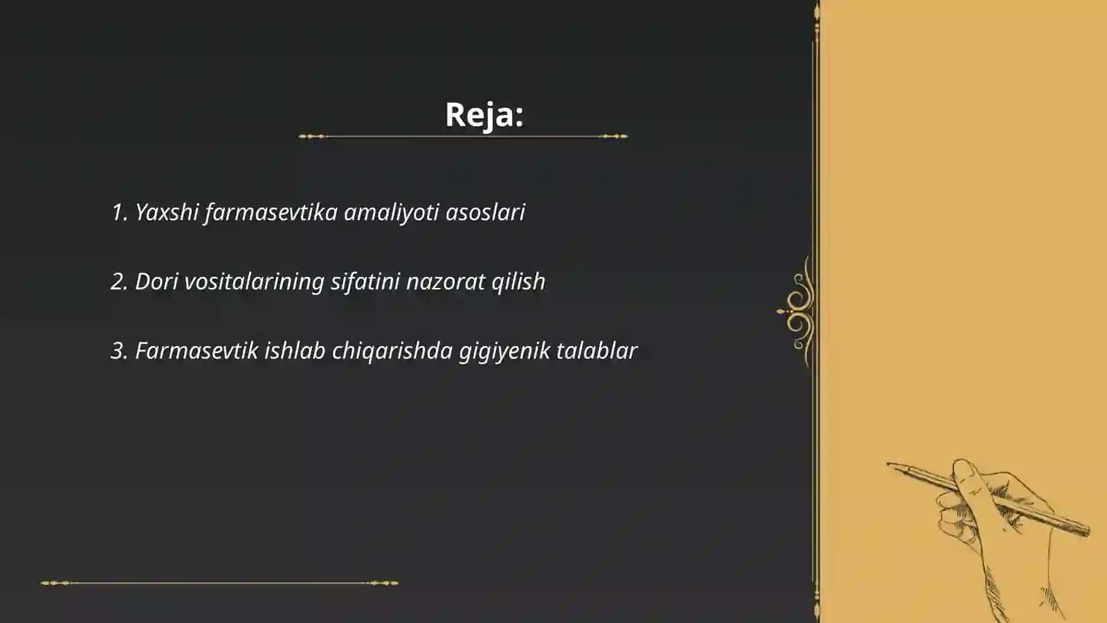 Yaxshi farmasevtika amaliyoti konsepsiyalari 2
