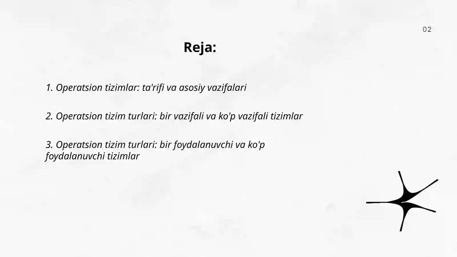 Operatsion tizimlar va ularning turlari, office dasturlari va ularning imkoniyatlari 2