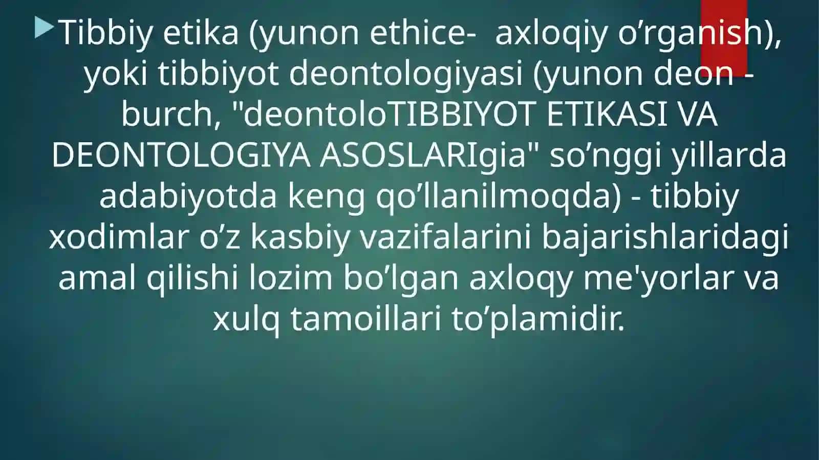 Tibbiyot Etikasiva Deontologiya Asoslari 2