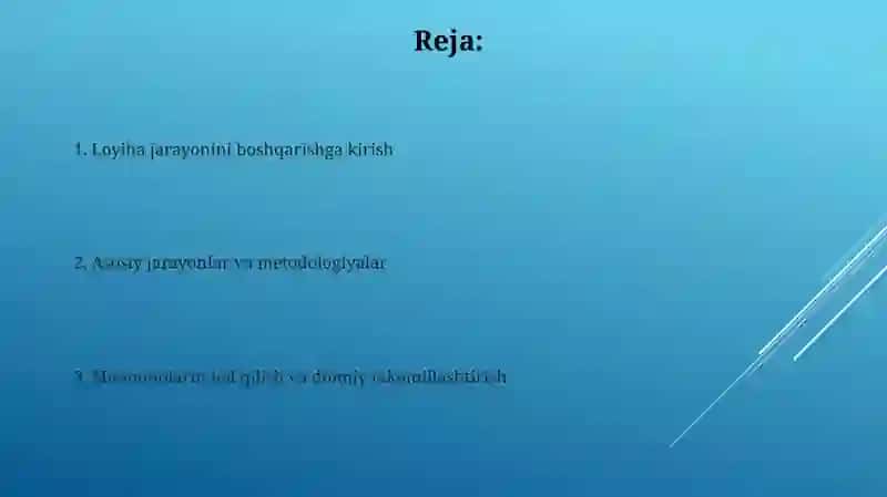 Loyihajarayonlariniboshqarish 2